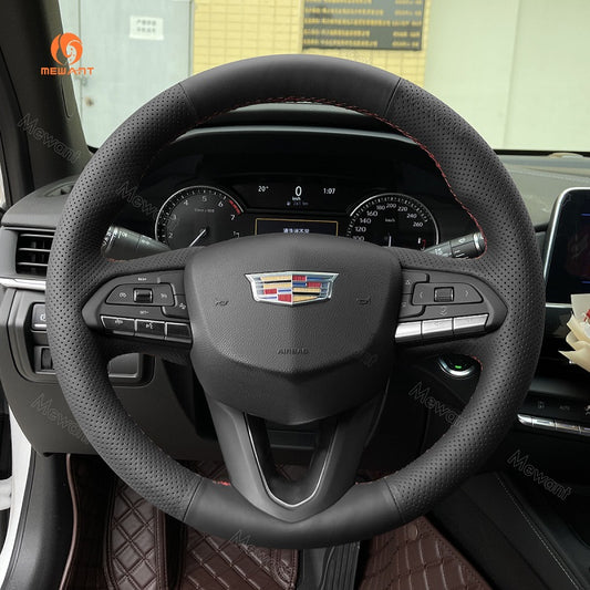 Mewant® Alcantara Car Steering Wheel Cover for Cadillac CT4 2020-2023 / CT5 2020-2023 / XT4 2019-2023