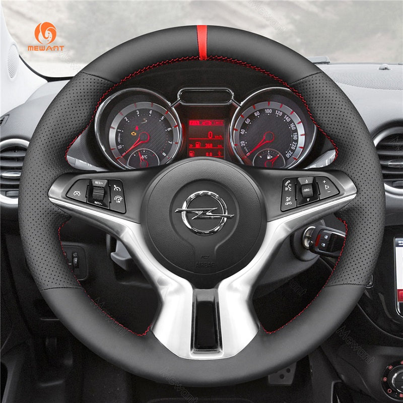 Mewant® Alcantara Car Steering Wheel Cover for Opel Adam 2012-2020