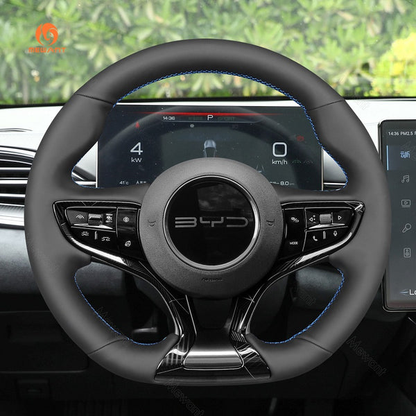 Mewant® Alcantara Car Steering Wheel Cover for BYD Seal 2023-2024