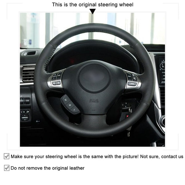 Mewant® Alcantara Car Steering Wheel Cover for Subaru Forester Impreza Legacy Outback Impreza WRX Exiga