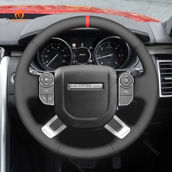 Mewant® Alcantara Car Steering Wheel Cover for Land Rover Discovery (Discovery 5) III(L462)/ Range Rover IV L405