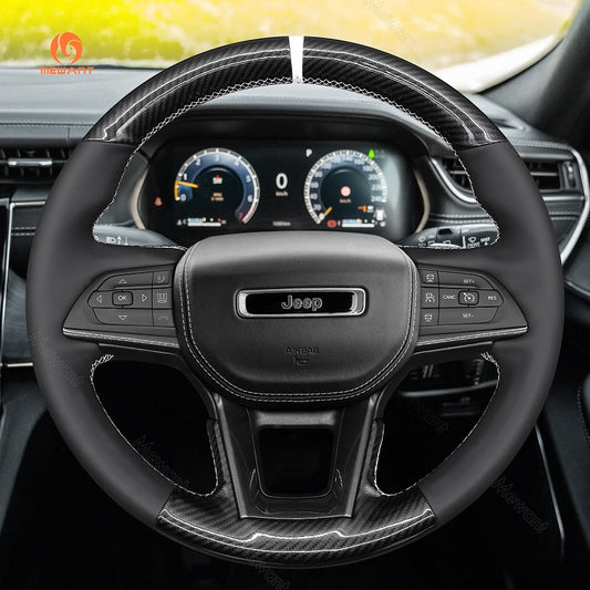 Mewant® Alcantara Car Steering Wheel Cover for Jeep Grand Cherokee V(WL) / Grand Cherokee L