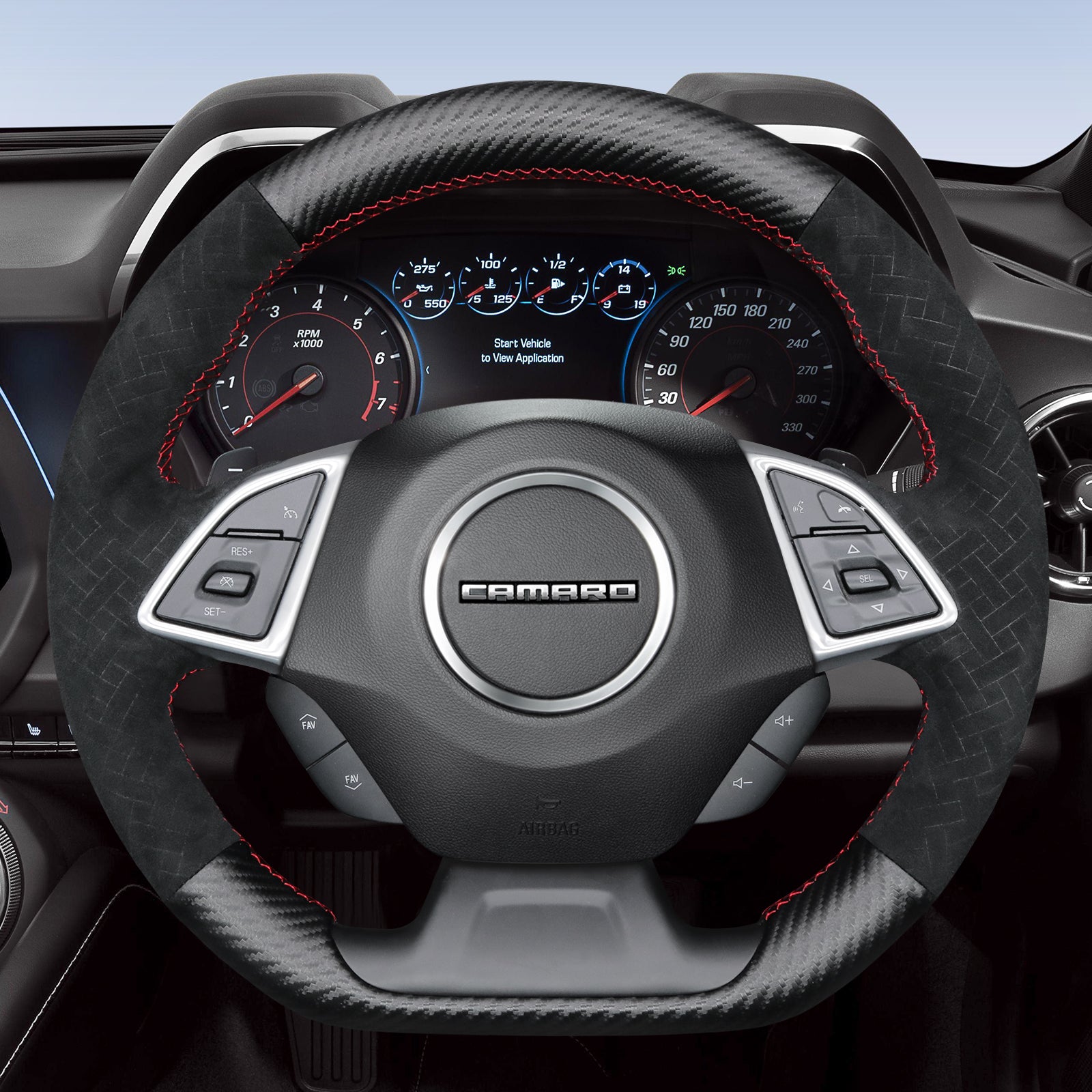 Mewant Car Steering Wheel Cover for Chevrolet (Chevy) Camaro 2016-2024