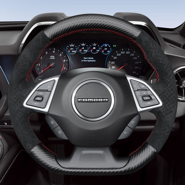 Mewant Car Steering Wheel Cover for Chevrolet (Chevy) Camaro 2016-2024