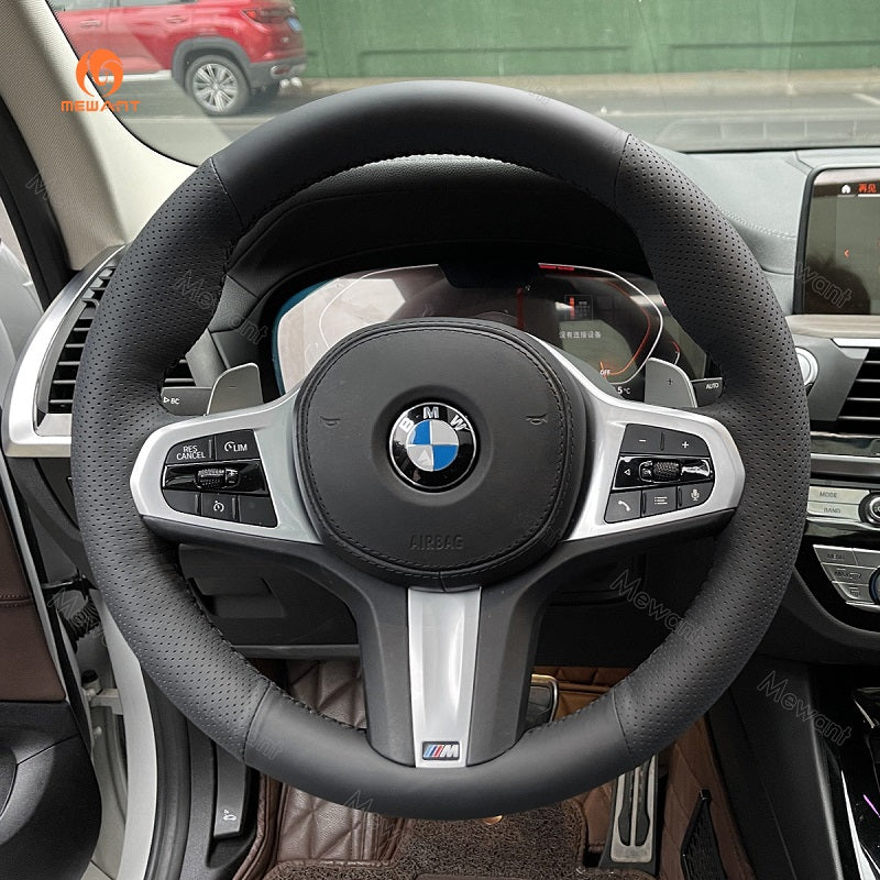 Mewant® Alcantara Car Steering Wheel Cover for BMW G20 F44 G22 G26 G30 G32 G11 G14 G15 G16 G01 G02 G05 G06 G07 G29