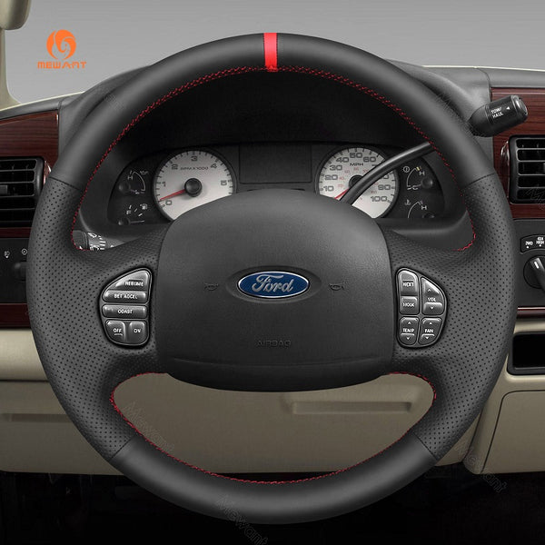 Mewant Leather Car Steering Wheel Cover for Excursion F-250 F-350 F-450 F-550