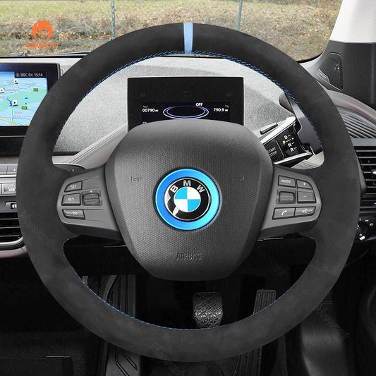 Mewant® Alcantara Car Steering Wheel Cover for BMW i3 2013-2022