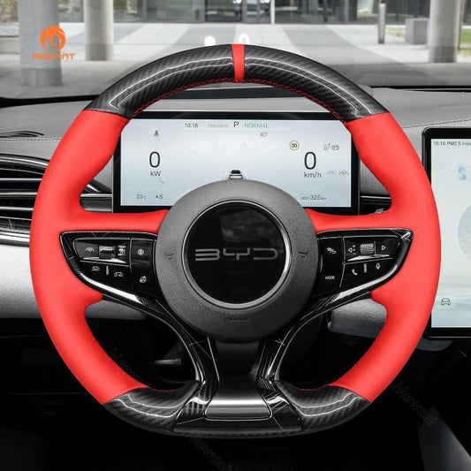 Mewant® Alcantara Car Steering Wheel Cover for BYD Seal 2023-2024