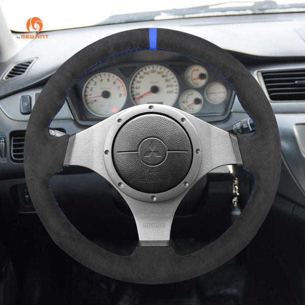 Mewant® Alcantara Car Steering Wheel Cover for Mitsubishi Lancer Evolution 8 VIII / Lancer Evolution 9 IX