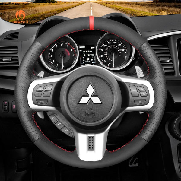 Mewant® Alcantara Auto Lenkradbezug für Mitsubishi Lancer Evolution 10 X