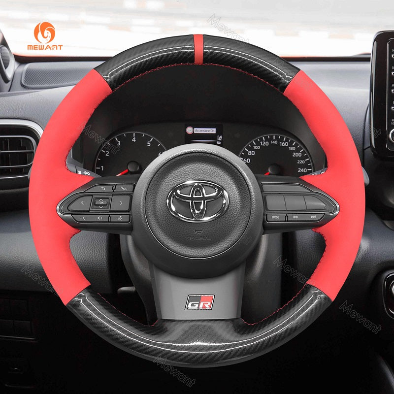 Mewant® Alcantara-Lenkradbezug für Toyota GR Corolla 2023–2024 Yaris GR 2020–2024