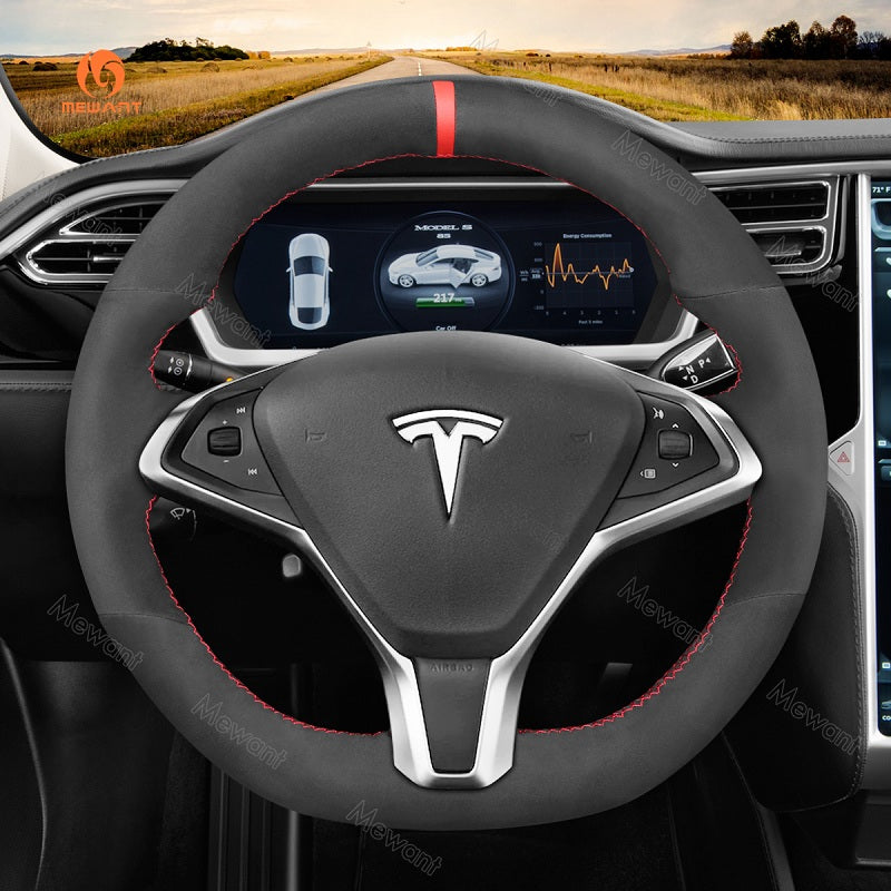 Mewant® Alcantara-Lenkradbezug für das Tesla-Modell S 2013–2017