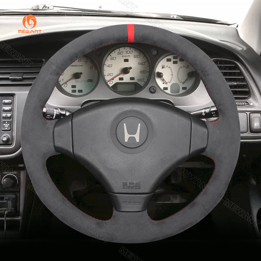 Mewant®  Alcantara Car Steering Wheel Cover for Honda Integra Type R DC2 Civic Type R EK9 Accord Type R