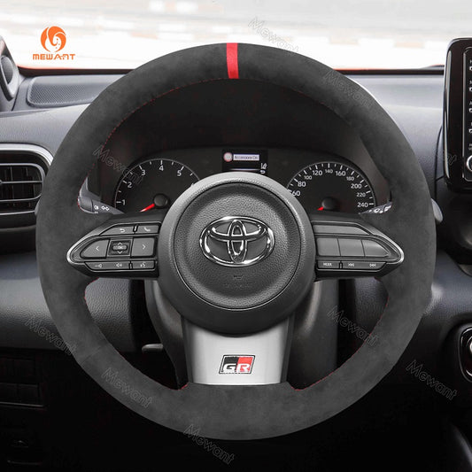 Mewant® Alcantara Car Steering Wheel Cover for Toyota Yaris GR 2020-2022