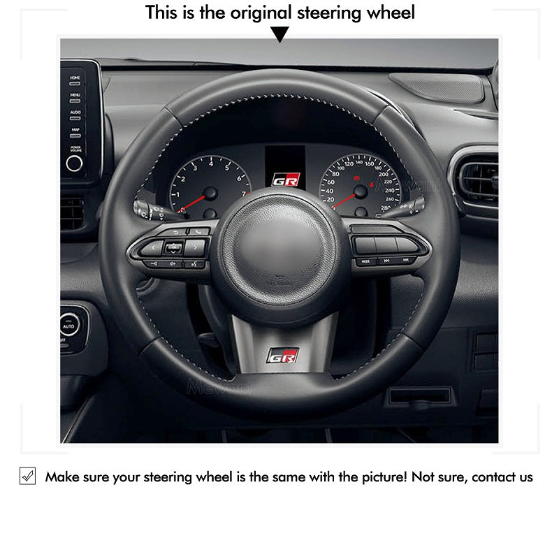 Mewant® Alcantara-Lenkradbezug für Toyota GR Corolla 2023–2024 Yaris GR 2020–2024