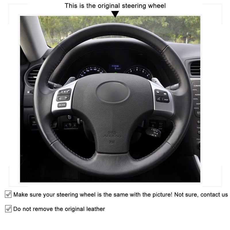 Mewant® Alcantara Car Steering Wheel Cover for Lexus IS IS250 IS250C IS300 IS300C IS350 IS350C F SPORT 2005-2011
