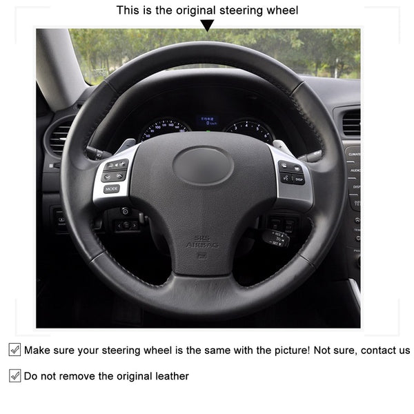 Mewant® Alcantara Car Steering Wheel Cover for Lexus IS IS250 IS250C IS300 IS300C IS350 IS350C F SPORT 2005-2011