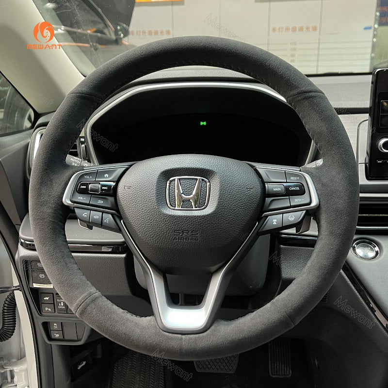 Mewant® Alcantara Car Steering Wheel Cover for Honda Accord 10 2018-2021 / Insight 2019-2021