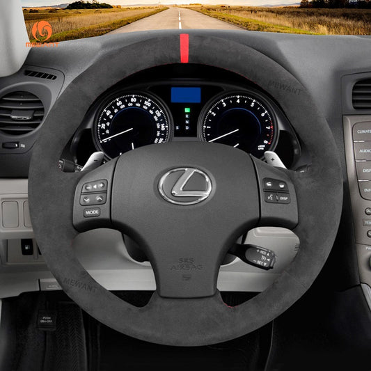 Mewant® Alcantara Car Steering Wheel Cover for Lexus IS IS250 IS250C IS300 IS300C IS350 IS350C F SPORT 2005-2011
