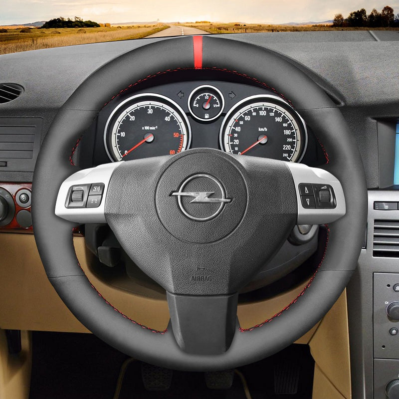 Mewant® Alcantara Car Steering Wheel Cover for Opel Astra (H) 2004-2009 Zaflra (B) 2005-2014 Signum 2004-2008 Vectra (C) 2002-2009