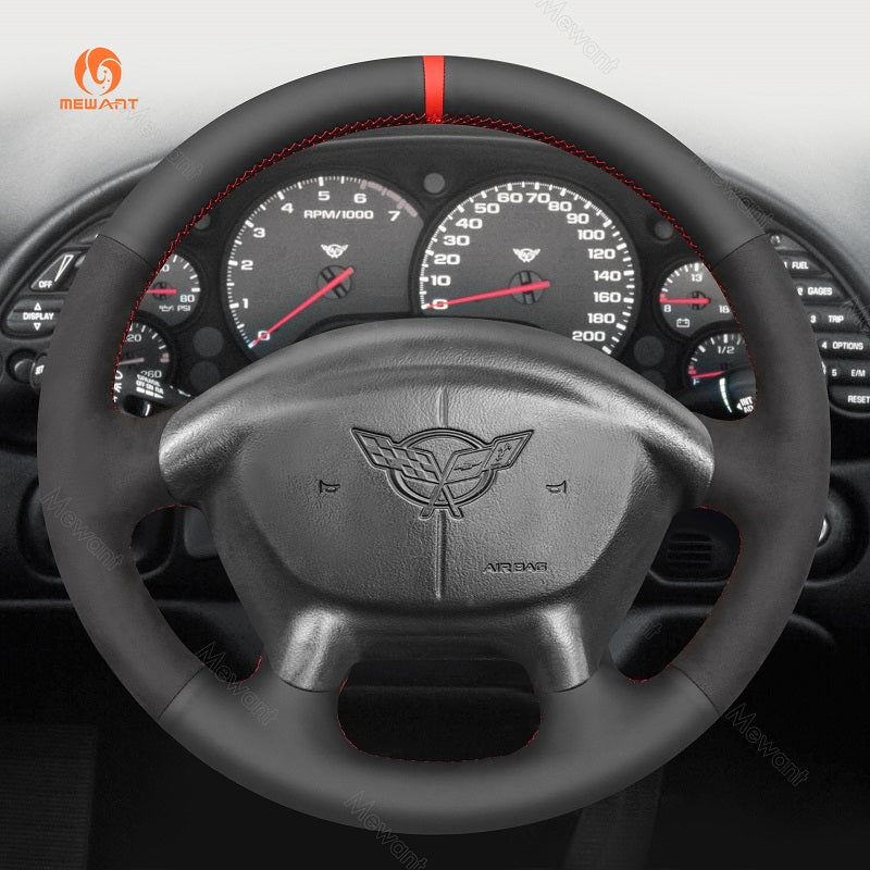 Mewant Car Steering Wheel Cover for Chevrolet (Chevy) Corvette C5 1997-2004 Steering Cover