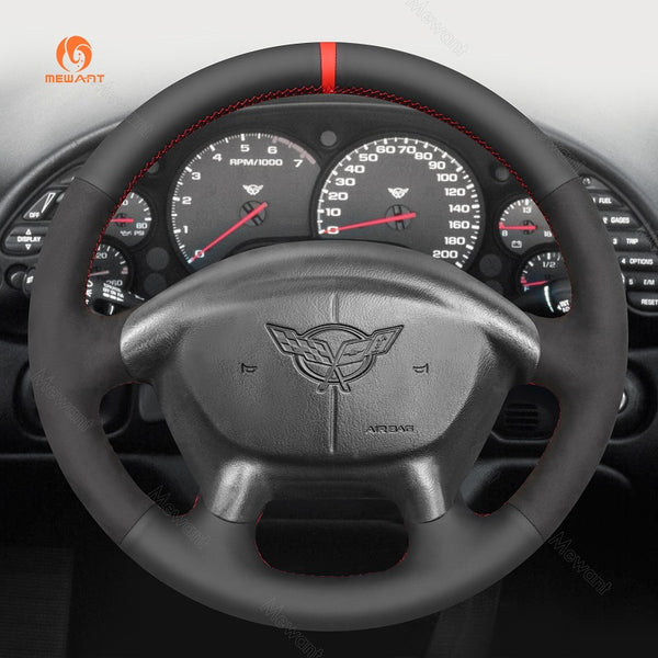Mewant Car Steering Wheel Cover for Chevrolet (Chevy) Corvette C5 1997-2004 Steering Cover