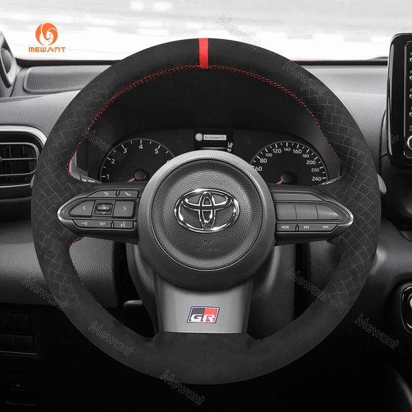 Mewant® Alcantara-Lenkradbezug für Toyota GR Corolla 2023–2024 Yaris GR 2020–2024