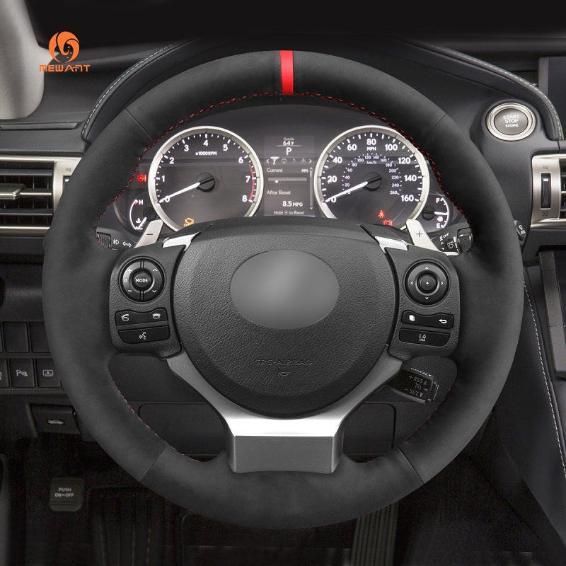Mewant® Alcantara-Lenkradbezug für Lexus IS200t 2016 2017 IS250 2014 2015 IS300 IS350 IS F-Sport Lexus RC 300
