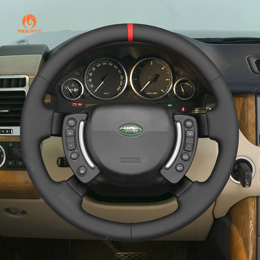 Mewant® Alcantara Car Steering Wheel Cover for Land Rover Range Rover III(L322) 2003-2012 Vogue III(L322) 2006-2012