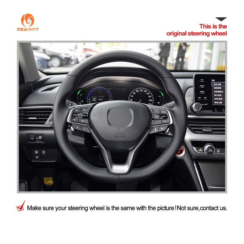 Mewant® Alcantara Car Steering Wheel Cover for Honda Accord 10 2018-2021 / Insight 2019-2021