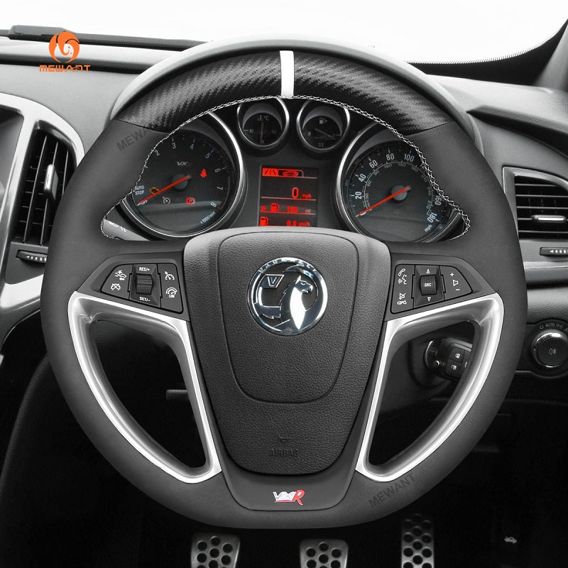 Mewant® Alcantara Car Steering Wheel Cover for Opel Astra OPC 2012-2015 Astra GTC OPC 2012-2018