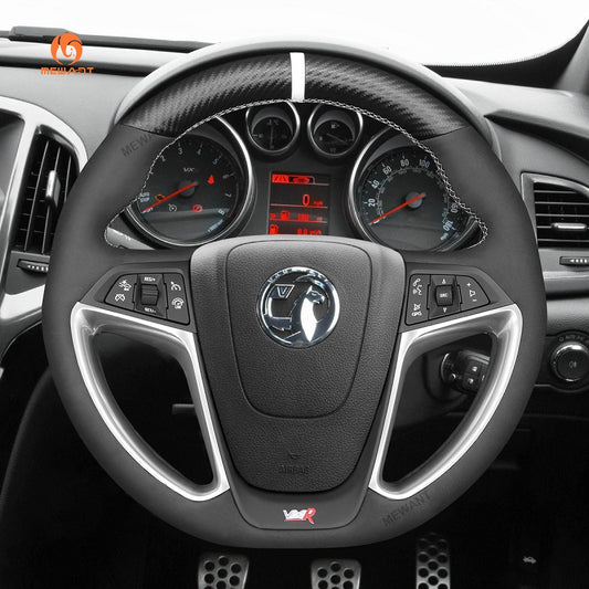 Mewant® Alcantara Car Steering Wheel Cover for Opel Astra OPC 2012-2015 Astra GTC OPC 2012-2018