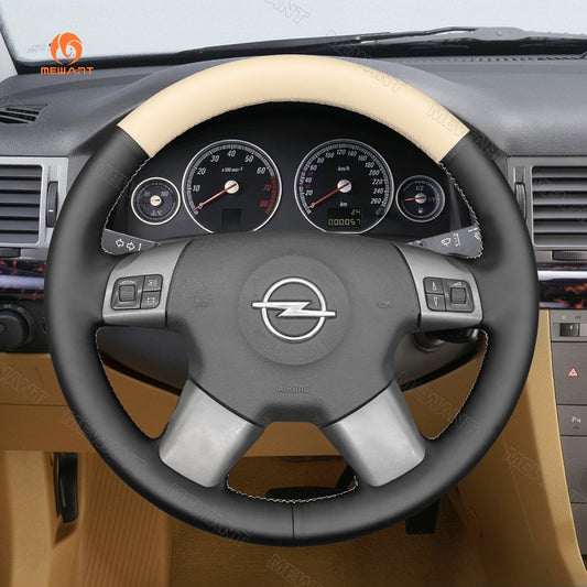 Mewant® Alcantara Car Steering Wheel Cover for Opel Vectra C 2002-2005 Signum 2003-2005