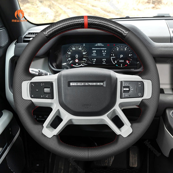 Mewant® Alcantara Auto-Lenkradbezug für Land Rover Defender (L663) 2020-2024 / Discovery (Discovery 5) III(L462) 2021-2024