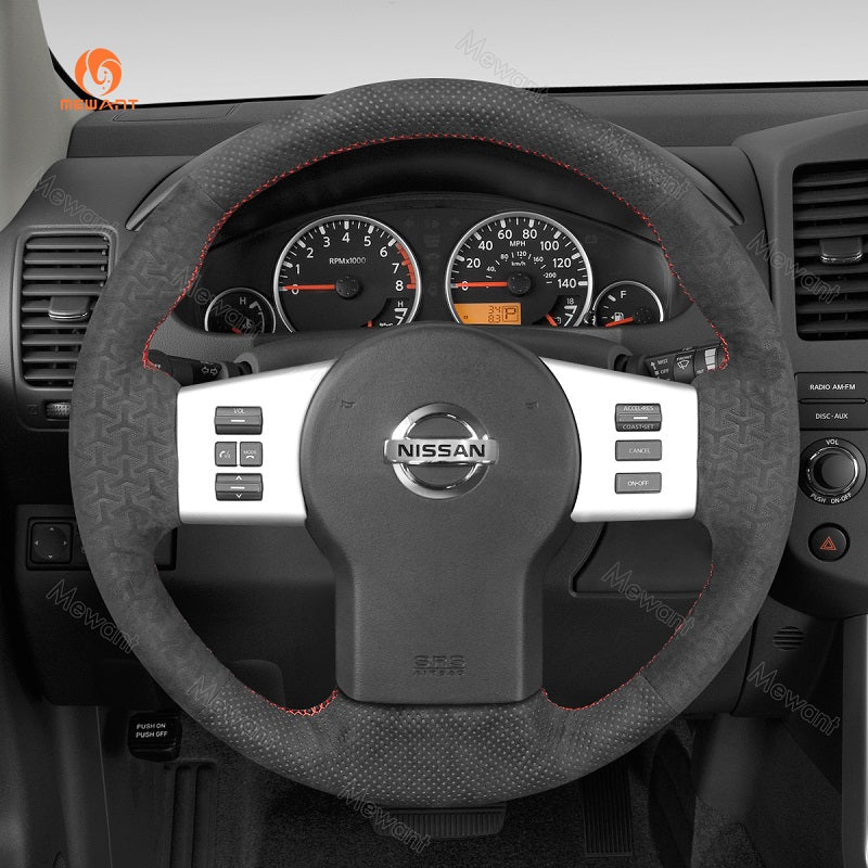 Mewant® Alcantara-Lenkradbezug für Nissan Frontier 2005–2021 Pathfinder 2005–2012 Xterra 2005–2015 Navara 2005–2015