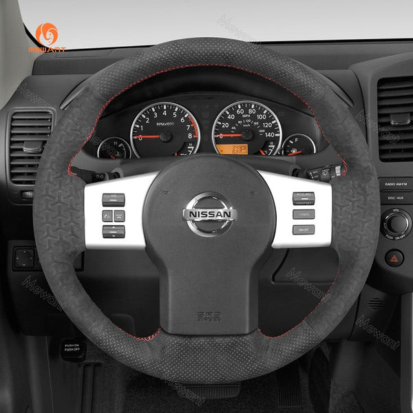 Mewant® Alcantara-Lenkradbezug für Nissan Frontier 2005–2021 Pathfinder 2005–2012 Xterra 2005–2015 Navara 2005–2015