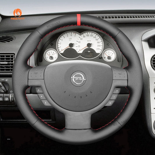 Mewant® Alcantara Car Steering Wheel Cover for Opel Corsa C 2000-2006 Combo C 2001-2011