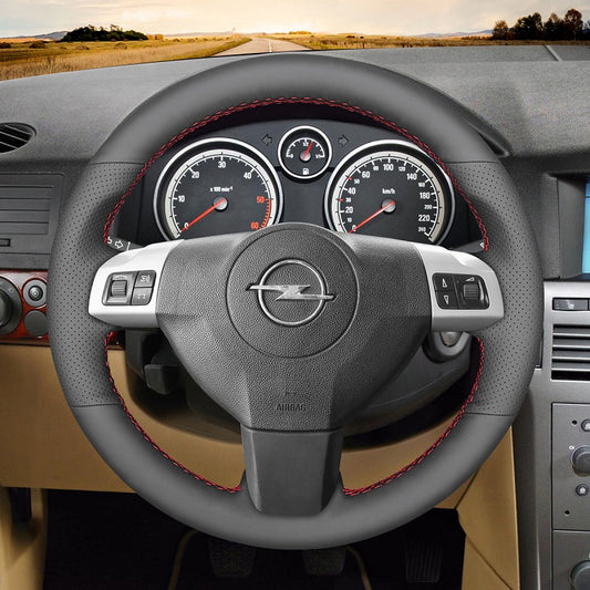 Mewant® Alcantara Car Steering Wheel Cover for Opel Astra (H) 2004-2009 Zaflra (B) 2005-2014 Signum 2004-2008 Vectra (C) 2002-2009