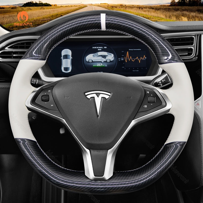Mewant® Alcantara-Lenkradbezug für das Tesla-Modell S 2013–2017