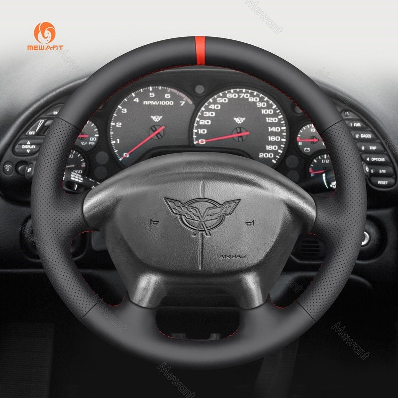 Mewant Car Steering Wheel Cover for Chevrolet (Chevy) Corvette C5 1997-2004 Steering Cover