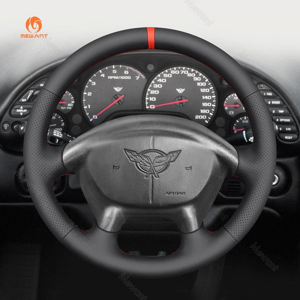 Mewant Car Steering Wheel Cover for Chevrolet (Chevy) Corvette C5 1997-2004 Steering Cover