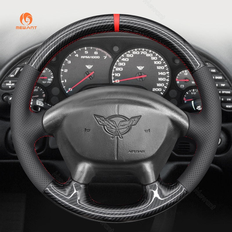 Mewant Car Steering Wheel Cover for Chevrolet (Chevy) Corvette C5 1997-2004 Steering Cover
