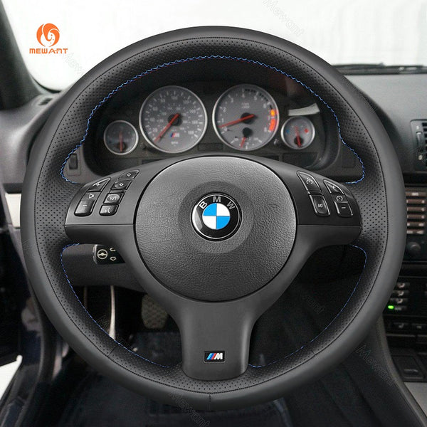 Mewant® Alcantara Car Steering Wheel Cover for 3 Series E46/5 5 Series E39 M3 E46 M5 E39