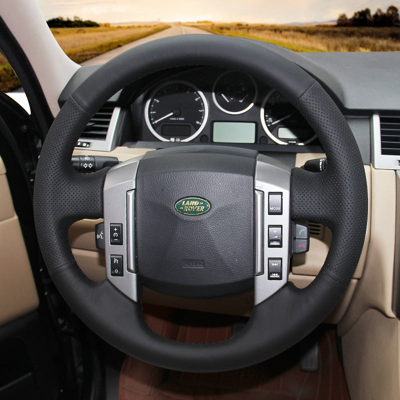 Mewant® Alcantara Car Steering Wheel Cover for Land Rover Discovery 3