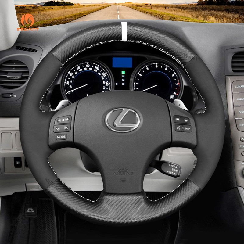 Mewant® Alcantara Car Steering Wheel Cover for Lexus IS IS250 IS250C IS300 IS300C IS350 IS350C F SPORT 2005-2011