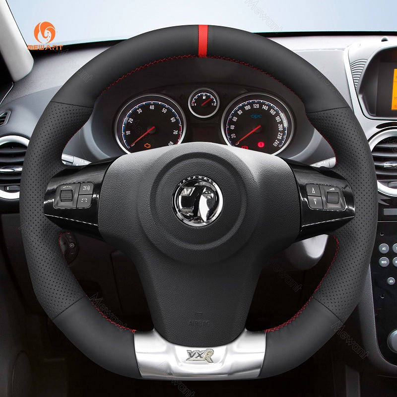 Mewant® Alcantara Car Steering Wheel Cover for Opel Corsa (D) OPC 2007-2015