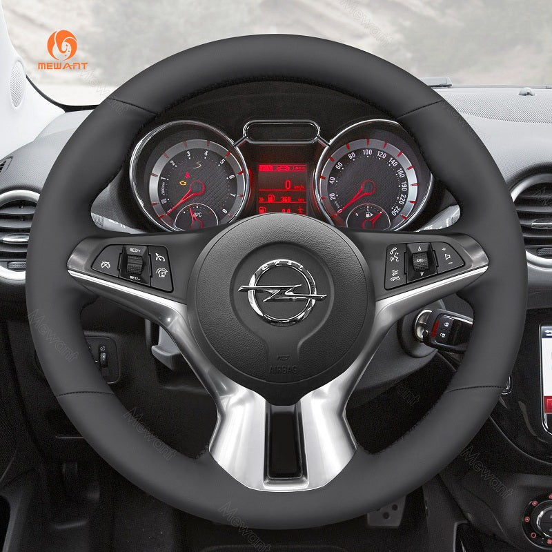Mewant® Alcantara Car Steering Wheel Cover for Opel Adam 2012-2020