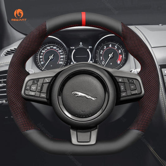 Mewant® Alcantara Car Steering Wheel Cover for Jaguar F-Type (X152) 2013-2020