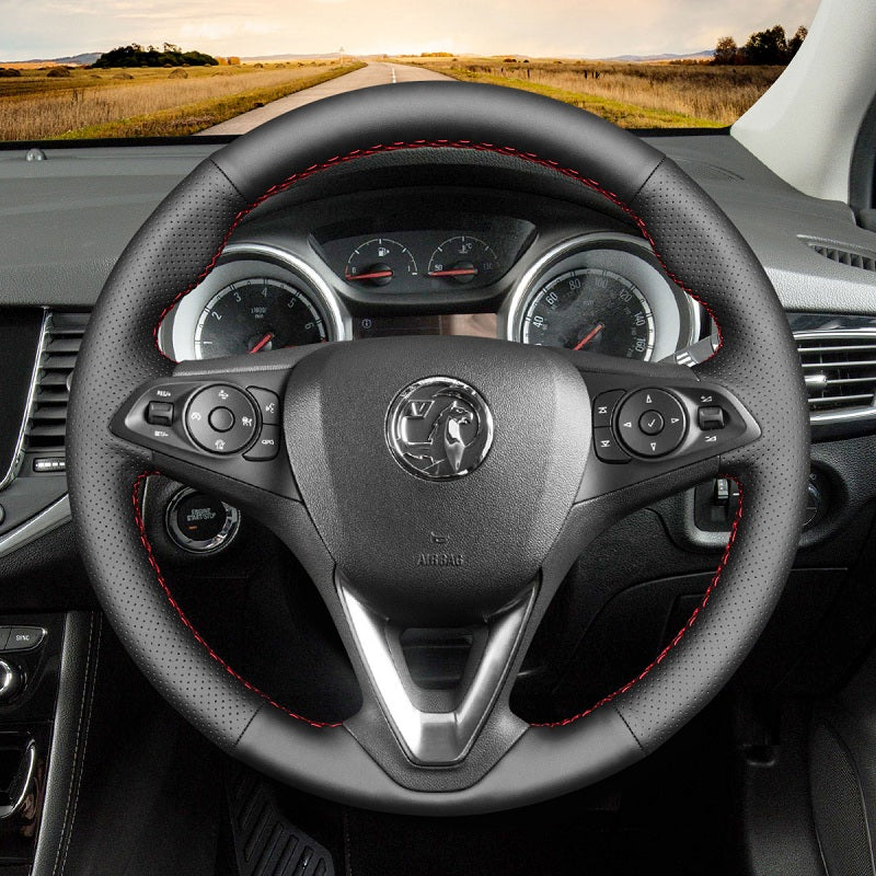 Mewant® Alcantara Car Steering Wheel Cover for Opel Astra (K) Corsa (E) Crossland X Grandland X Insignia (CT) B Karl Zafira
