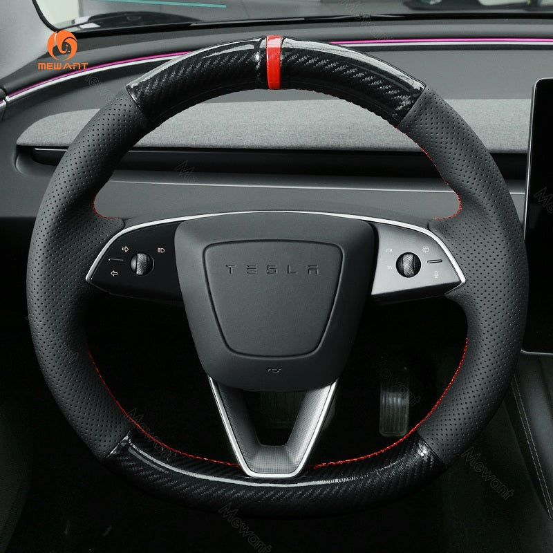 Mewant® Alcantara-Lenkradbezug für Tesla Model 3 2023 2024
